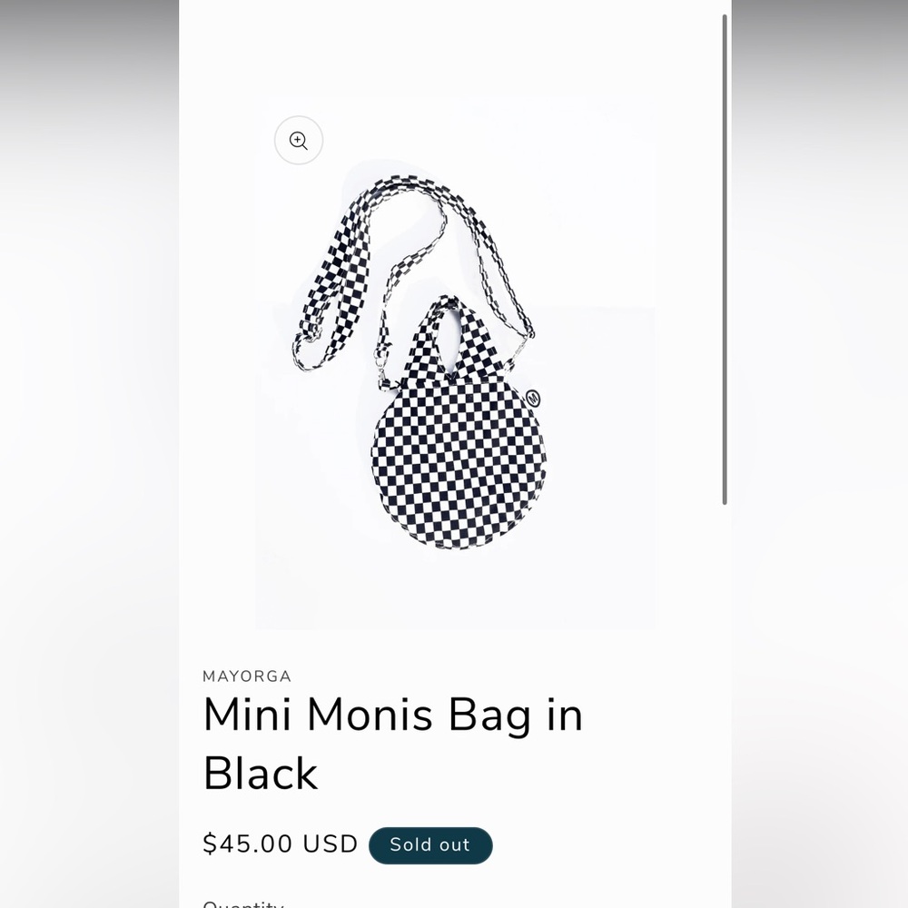 Mayorga Mini Monis Checkered Bag